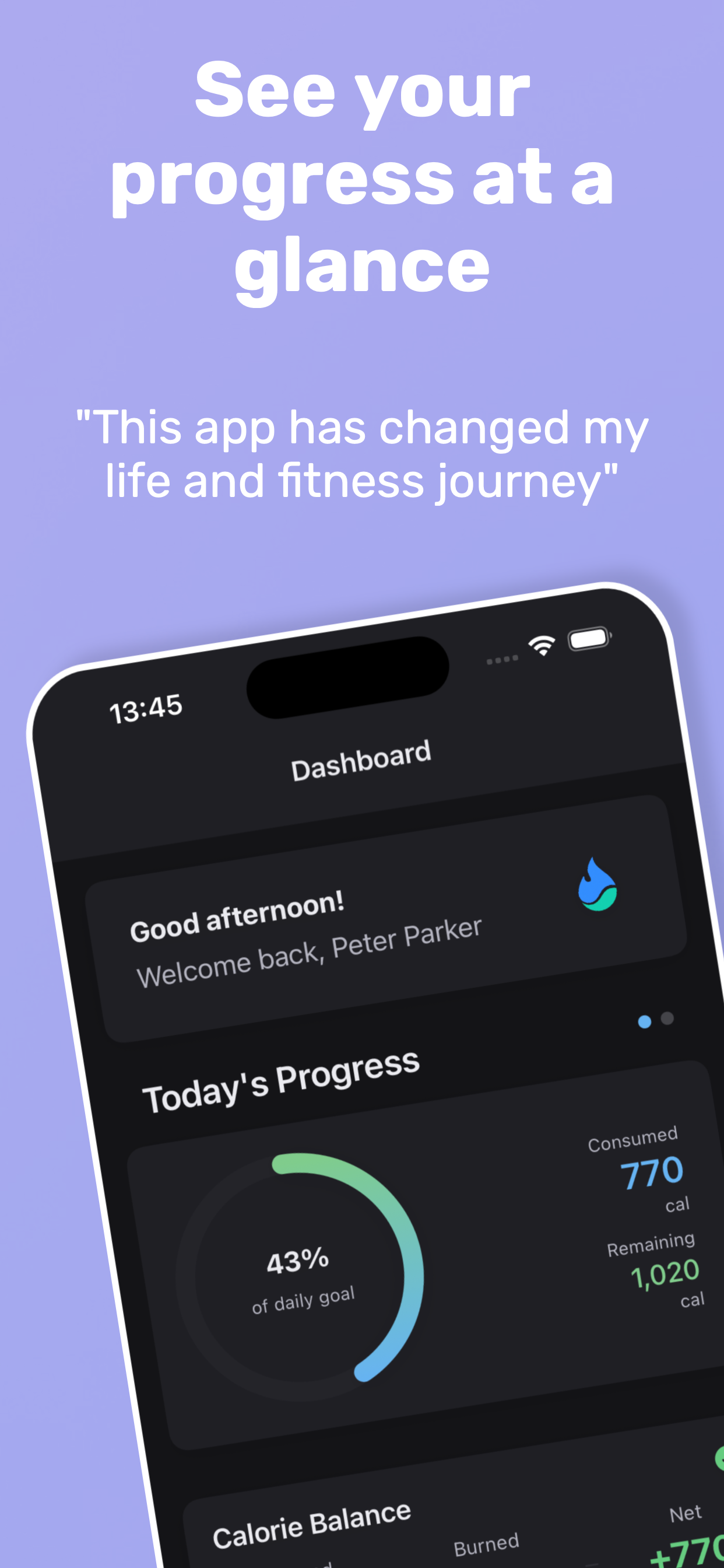 Calorify App Screenshot