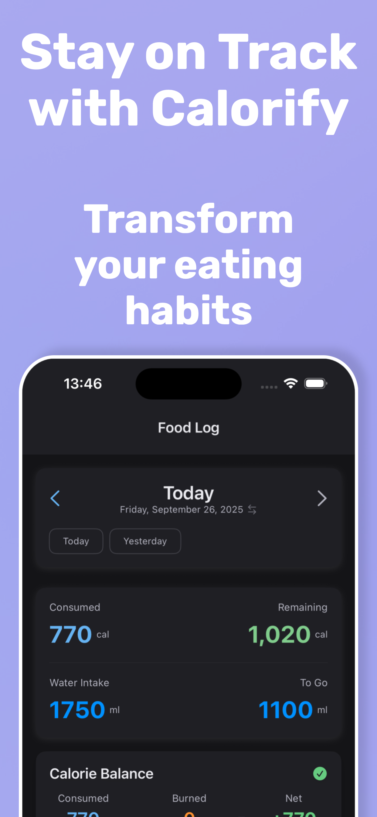 Food Tracking