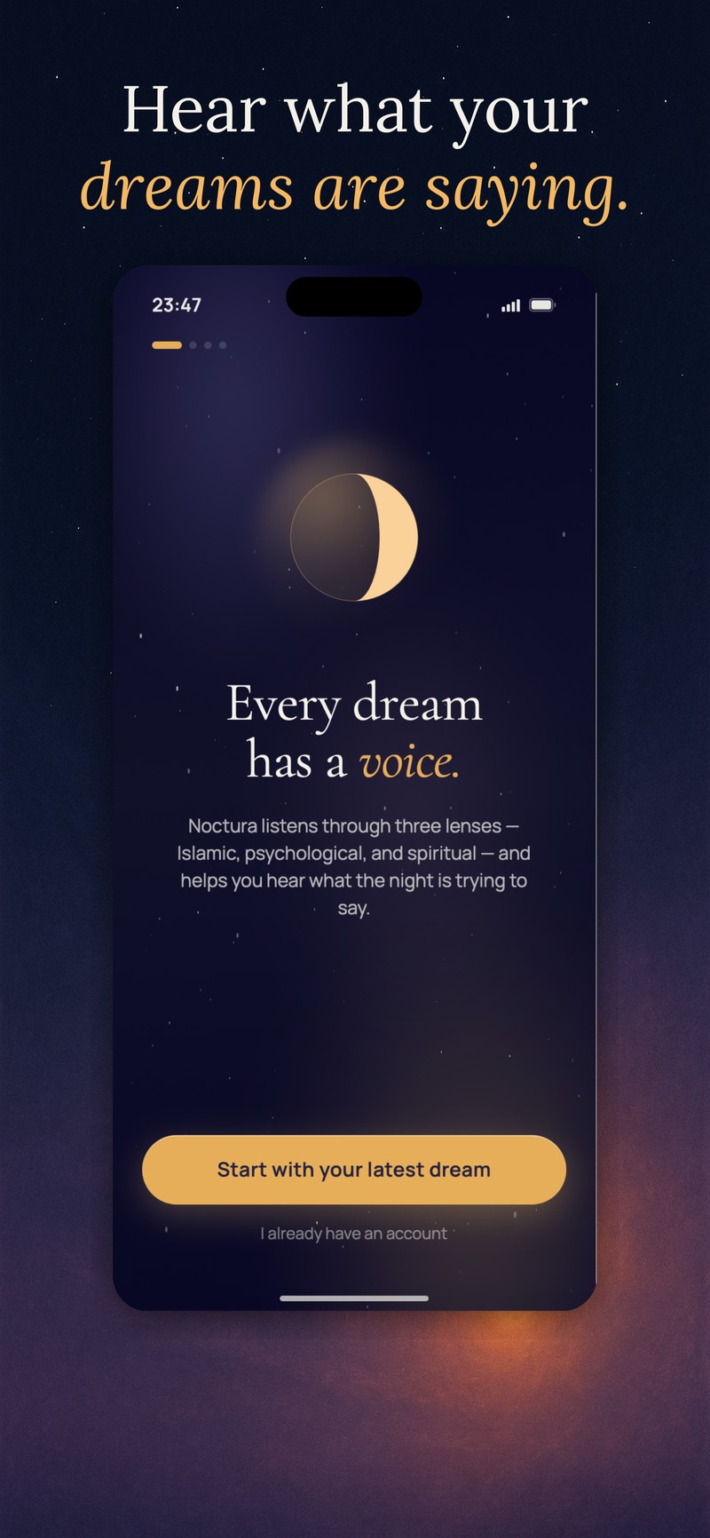 Welcome — Hear what your dreams are saying.